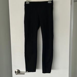 BR - black, ankle length, side zip pants, size 2